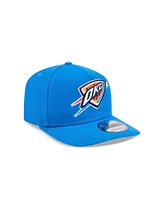 New Era Men's Blue Oklahoma City Thunder Core Logo A-Frame 9FIFTY Snapback Hat