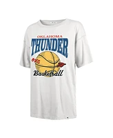 '47 Brand Women's White Oklahoma City Thunder Edition Down Court Sadie T-Shirt