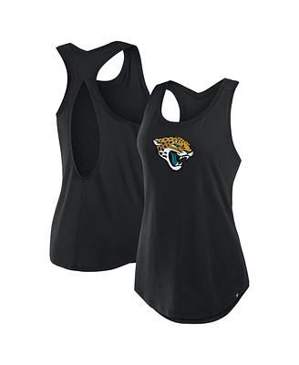 Fanatics Women's Black Jacksonville Jaguars Iron Fan Tank Top
