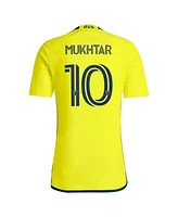 Adidas Men's Hany Mukhtar Yellow Nashville Sc 2024 The 615 Kit Replica Player Jersey
