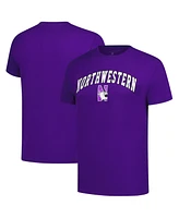 Fanatics Unlabeled Men's Purple Northwestern Wildcats Logo T-Shirt