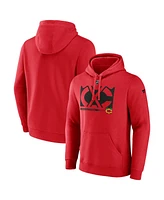 Fanatics Men's Red Chicago Blackhawks Fleece Pullover Hoodie