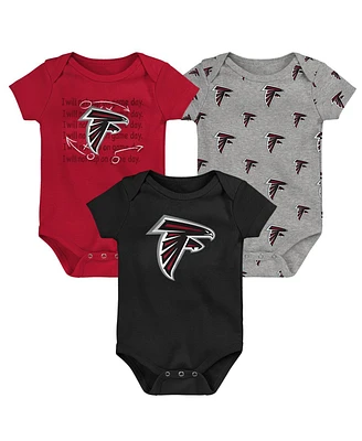Outerstuff Baby Boys and Girls 3-Pack Atlanta Falcons Team Starter Bodysuit