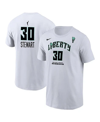 Nike Men's Breanna Stewart White New York Liberty Heroine Edition Name Number T-Shirt