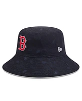 New Era Big Boys and Girls Navy Boston Red Sox 2025 Spring Training All Over Print Bucket Hat