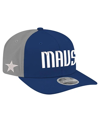 New Era Men's Navy Dallas Mavericks Statement Edition Jersey Hook 9SEVENTY Stretch-Snap Hat