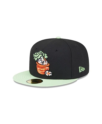 New Era Men's Black Montgomery Biscuits Theme Nights 59FIFTY Fitted Hat