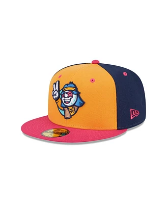 New Era Men's Gold Asheville Tourists Theme Nights 59FIFTY Fitted Hat