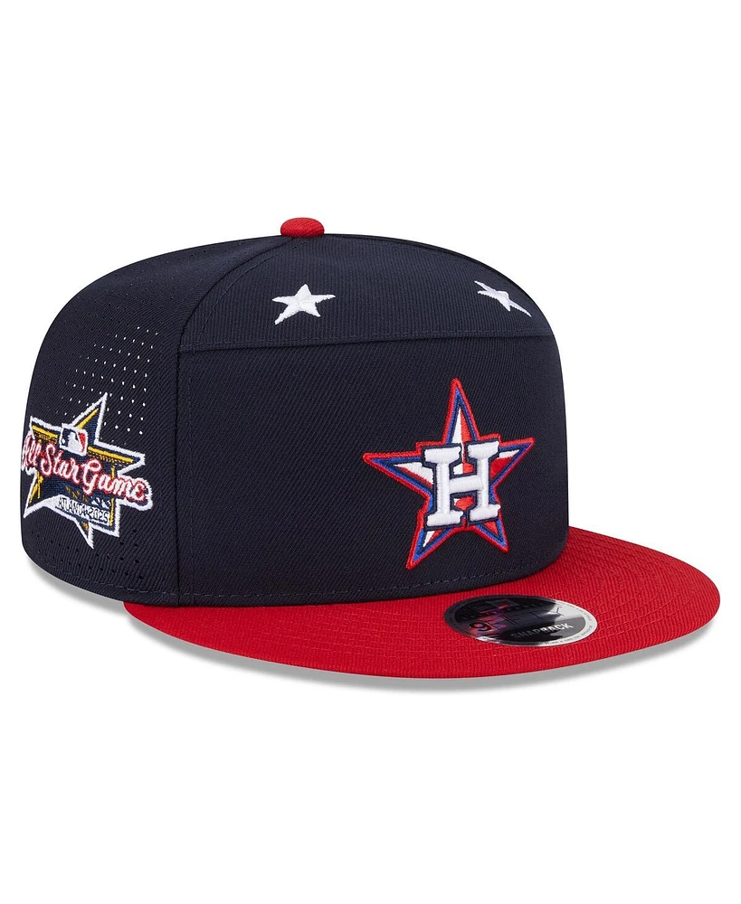 New Era Men's Navy/Red Houston Astros 2025 Mlb All-Star Game Workout Side Patch 9FIFTY Snapback Hat