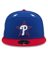 New Era Men's Blue/Red Philadelphia Phillies 2025 Mlb All-Star Game Workout Side Patch 59FIFTY Fitted Hat
