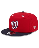 New Era Men's Red/Navy Washington Nationals 2025 Mlb All-Star Game Side Patch 9FIFTY Snapback Hat