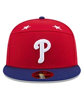 New Era Men's Red/Royal Philadelphia Phillies 2025 Mlb All-Star Game Side Patch 59FIFTY Fitted Hat