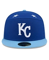 New Era Men's Royal/Light Blue Kansas City Royals 2025 Mlb All-Star Game Side Patch 59FIFTY Fitted Hat