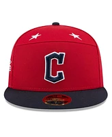 New Era Men's Red/Navy Cleveland Guardians 2025 Mlb All-Star Game Side Patch 59FIFTY Fitted Hat