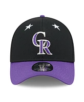 New Era Men's Black/Purple Colorado Rockies 2025 Mlb All-Star Game 39THIRTY Flex Hat