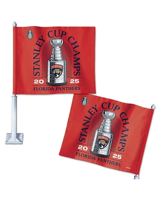Wincraft Florida Panthers 2025 Stanley Cup Champions On-Ice/Locker Room Celebration Two-Sided Car Flag