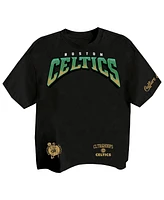Two Hype Men's Black Boston Celtics Drip Dime Collection Premium T-Shirt