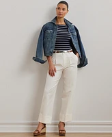 Lauren Ralph Striped Boatneck Top