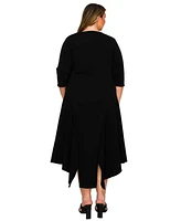 L I V D Plus Vida Split Hem Dress