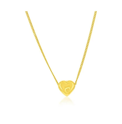 Simona Sterling Silver, Heart Slide Necklace