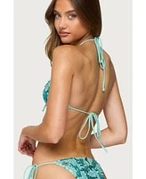 Edikted Women's Mirabella Sequin Bikini Top