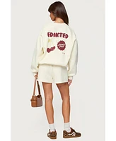 Edikted Womens Cherry Babe Sweatshirt