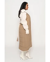 Jluxlabel Women's Contrast Sherpa Coat