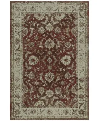 D Style Mosaic Manor Paprika Area Rugs