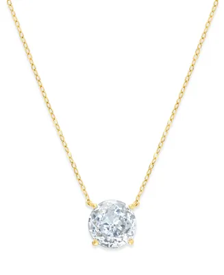Eliot Danori 18k Gold-Plated Crystal Pendant Necklace, Created for Macy's