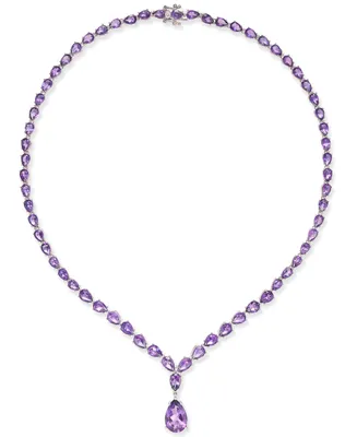 Amethyst (28 ct. t.w.) Statement Necklace in Sterling Silver