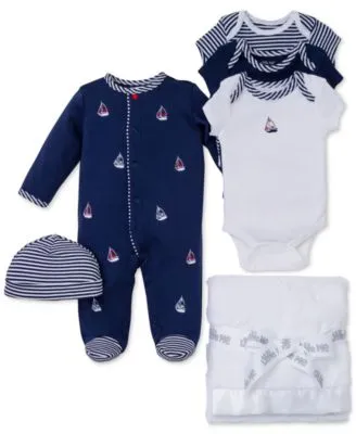 Little Me Baby Boys Sailboat Gift Bundle Collection