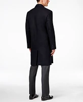 London Fog Big and Tall Signature Wool-Blend Overcoat