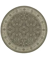 Jhb Design Tidewater Floral Sarouk Grey Ivory Area Rugs