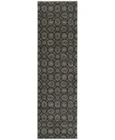 Jhb Design Tidewater Meridian Navy Grey Area Rugs