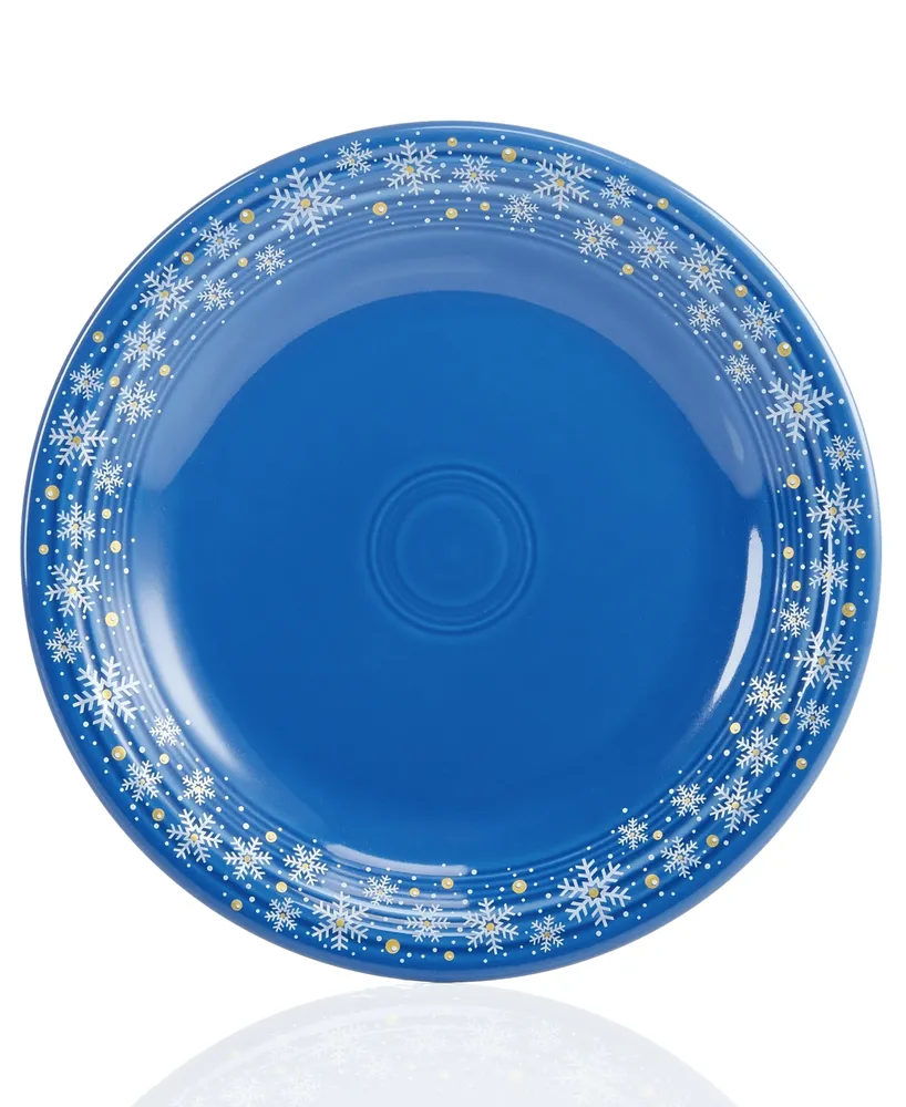 Fiesta Snowflake 10.5" Dinner Plate, Created for Macy's