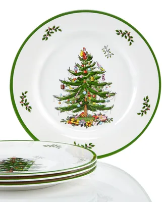 Spode Christmas Tree Melamine Dinner Plate, Set of 4