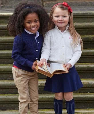 Ralph Lauren Sweater Polo Chino Pants Solid Oxford Top Cable Cardigan Chino Skirt. Little Girls Big Girls