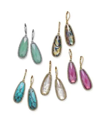 Lonna Lilly Stone Drop Earrings