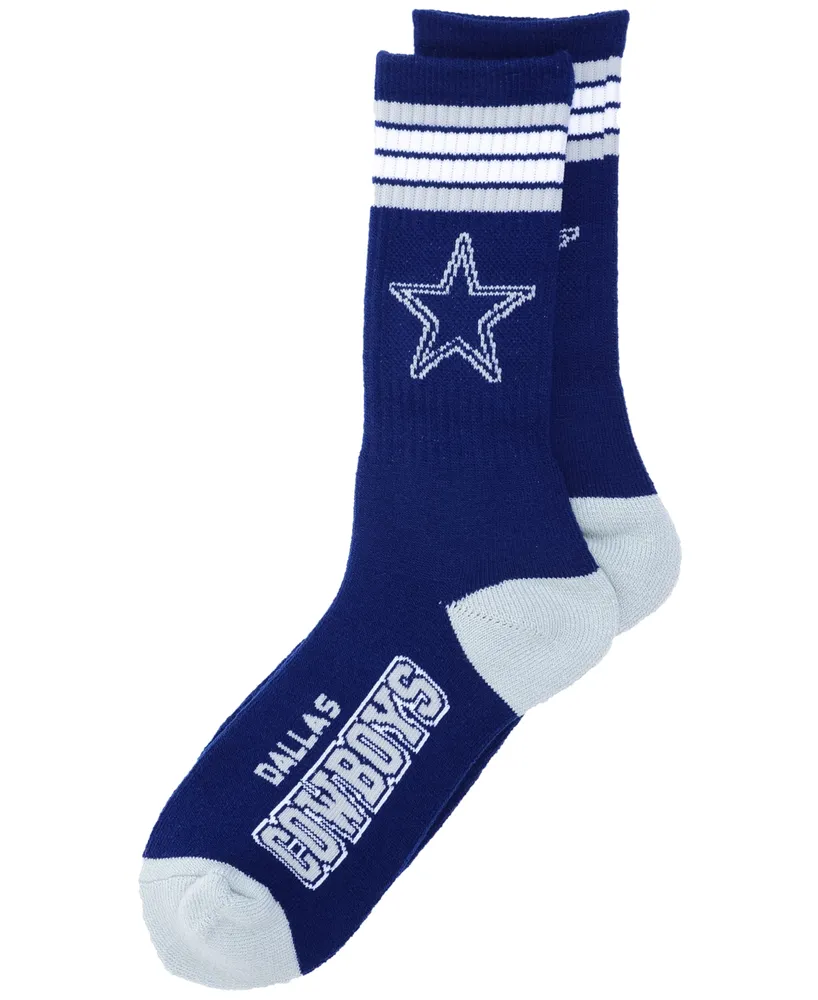 For Bare Feet Dallas Cowboys 4 Stripe Deuce Crew 504 Sock