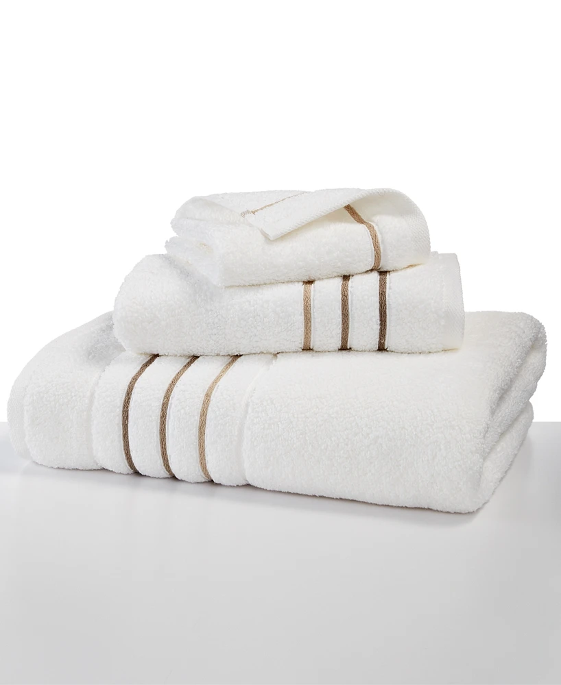 Hotel Collection Ultimate MicroCotton Borderline Washcloth, 13" x , Exclusively at Macy's