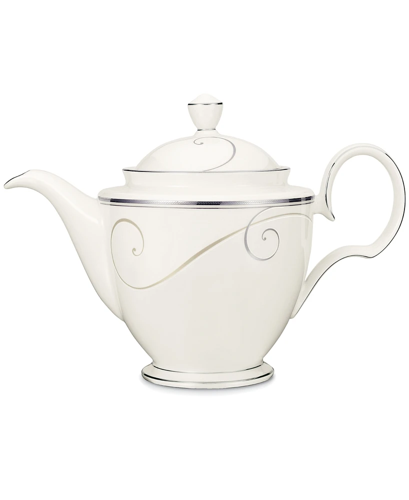 Noritake Dinnerware, Platinum Wave Coffee Pot