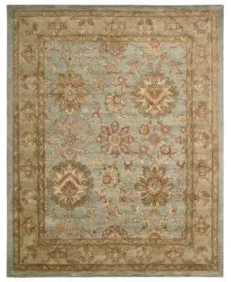 Nourison Home Rugs Rajah Ja19 Antique Nain Aqua