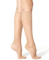 Hanes Silk Reflections Silky Sheer Reinforced Toe Knee Highs