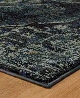 Jhb Design Journey Charlemagne Blue Area Rugs