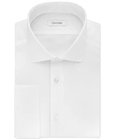 Men's Slim-Fit Non-Iron Herringbone French Cuff Dress Shirt