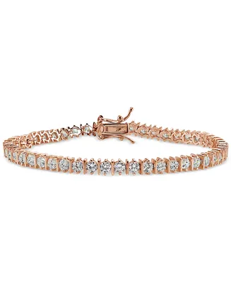 Giani Bernini Cubic Zirconia Boxed Tennis Bracelet 18k Rose Gold-Plated, Yellow Gold