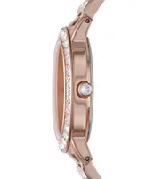 Fossil Women's Jesse Rose Gold-Tone Stainless Steel Bracelet Watch 34mm ES3020