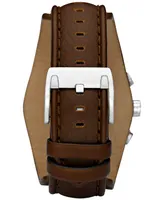 Fossil Men's Decker Brown Leather Strap Watch CH2565