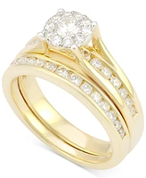 Diamond Bridal Channel Set (1 ct. t.w.) 14k White, Yellow or Rose Gold