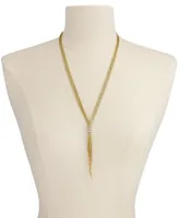 Diamond Tassel Lariat Necklace (1/4 ct. t.w.) in 14k Gold-Plated Sterling Silver